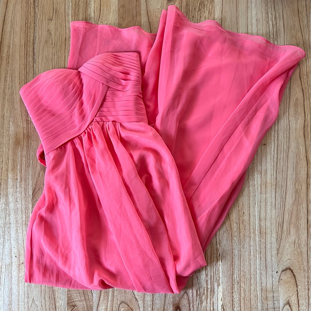 Peach Bridesmaid dress